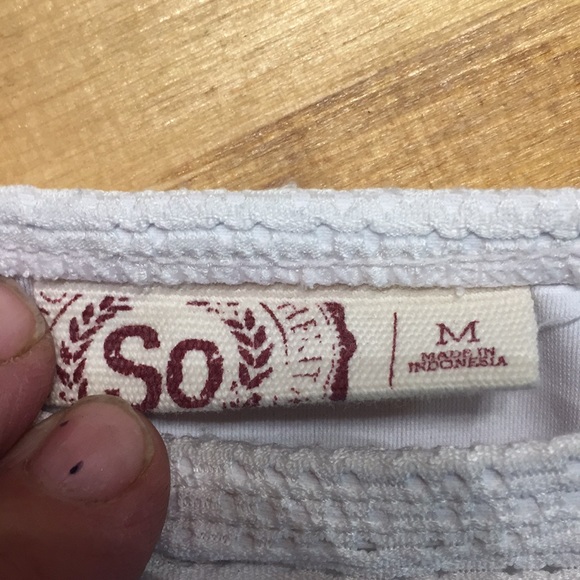 SO Medium crocheted swim bottom, white - Picture 2 of 4